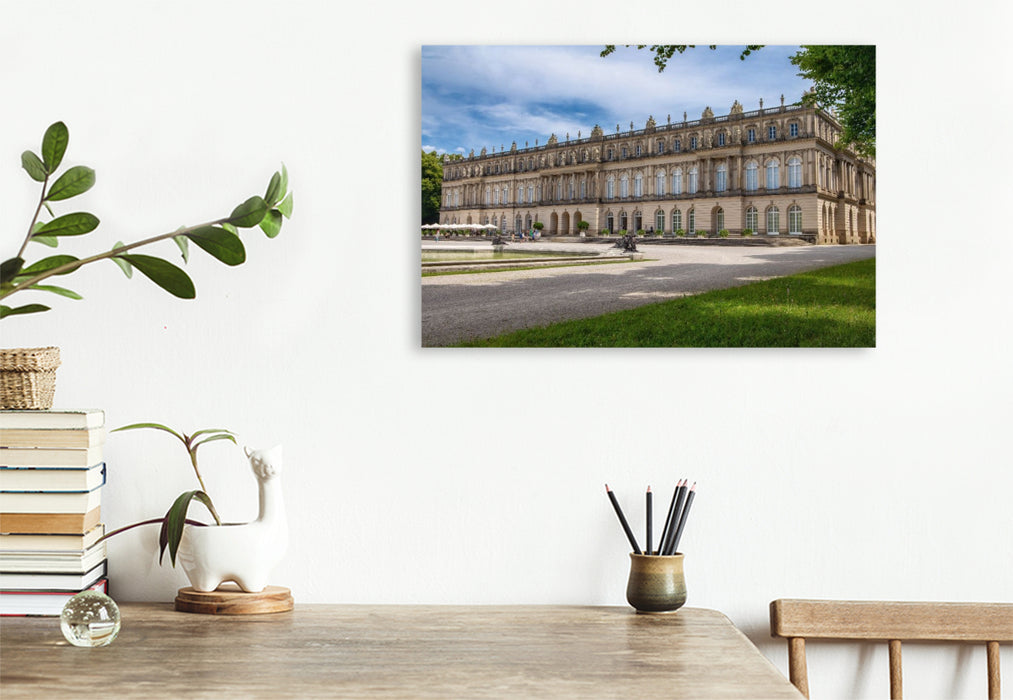 Premium Textil-Leinwand Herreninsel mit Schloß