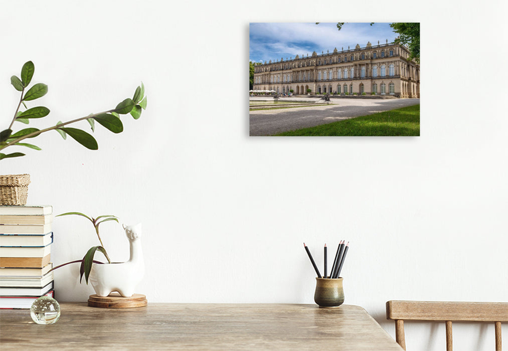 Premium Textil-Leinwand Herreninsel mit Schloß
