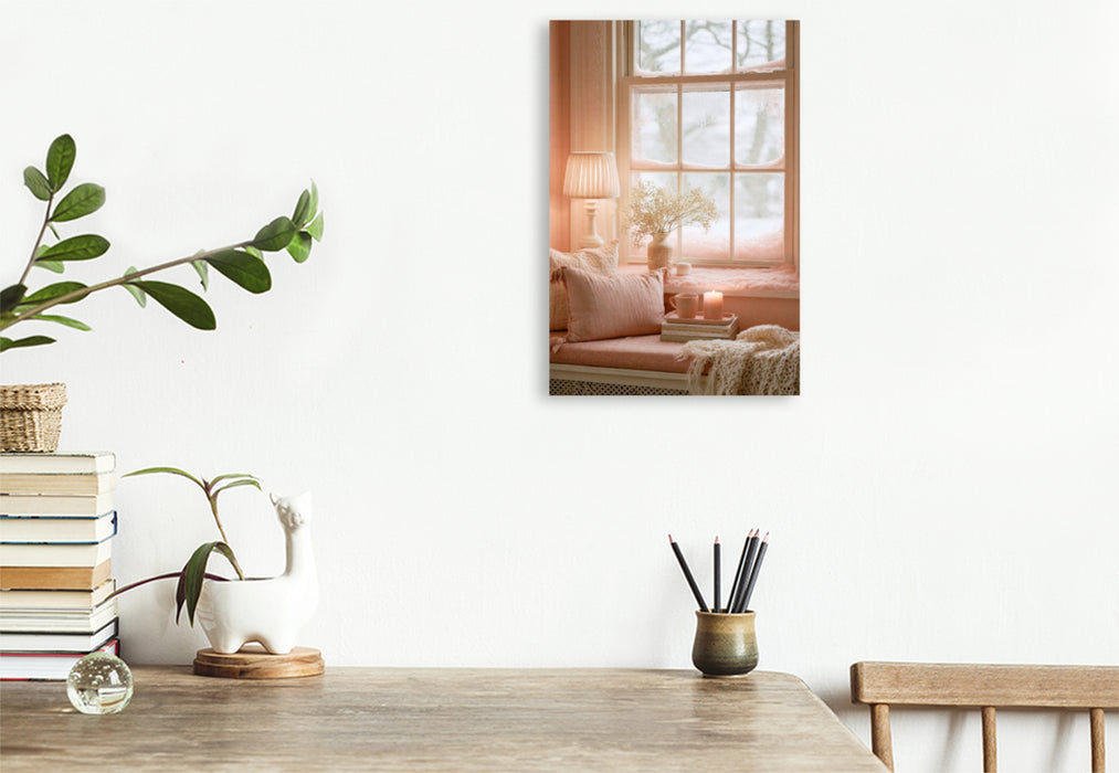 Premium Textil-Leinwand Ein Platz, an dem die Gedanken leiser werden