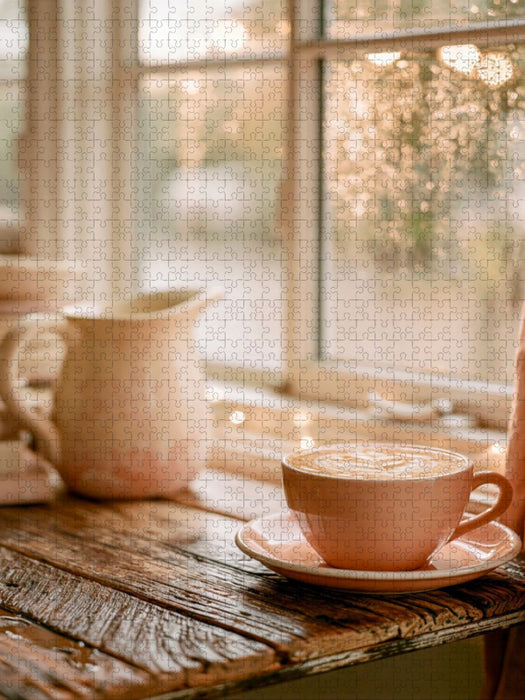 Ein Fensterblick voller stiller Freude - CALVENDO Foto-Puzzle'