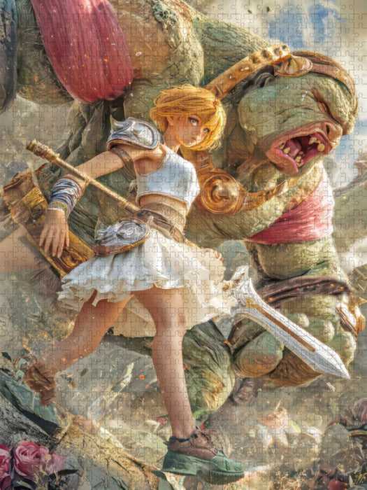 Anime Kriegerinnen - CALVENDO Foto-Puzzle'
