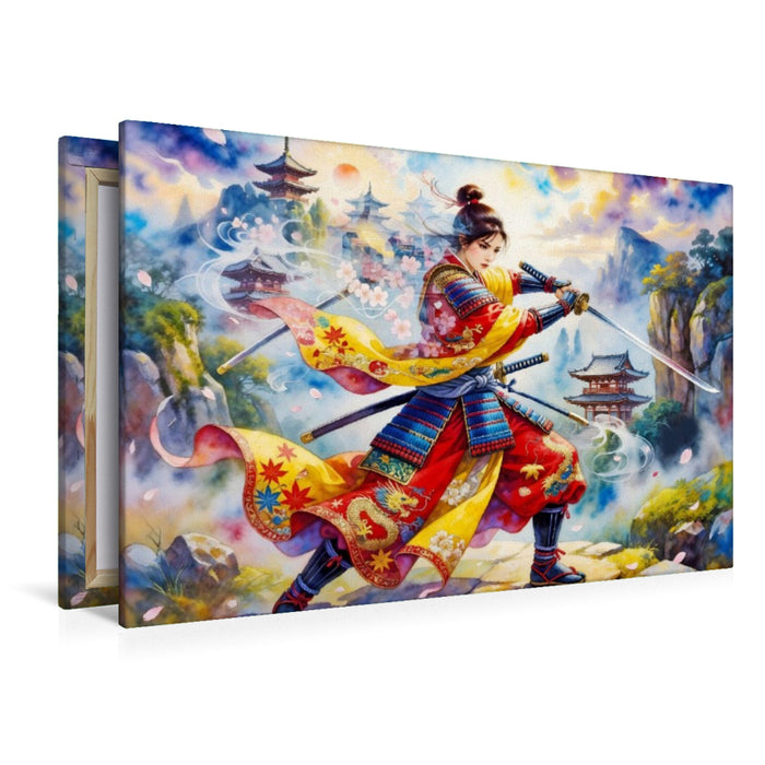 Premium Textil-Leinwand Ein Motiv aus dem Kalender Im Schatten des Katana
