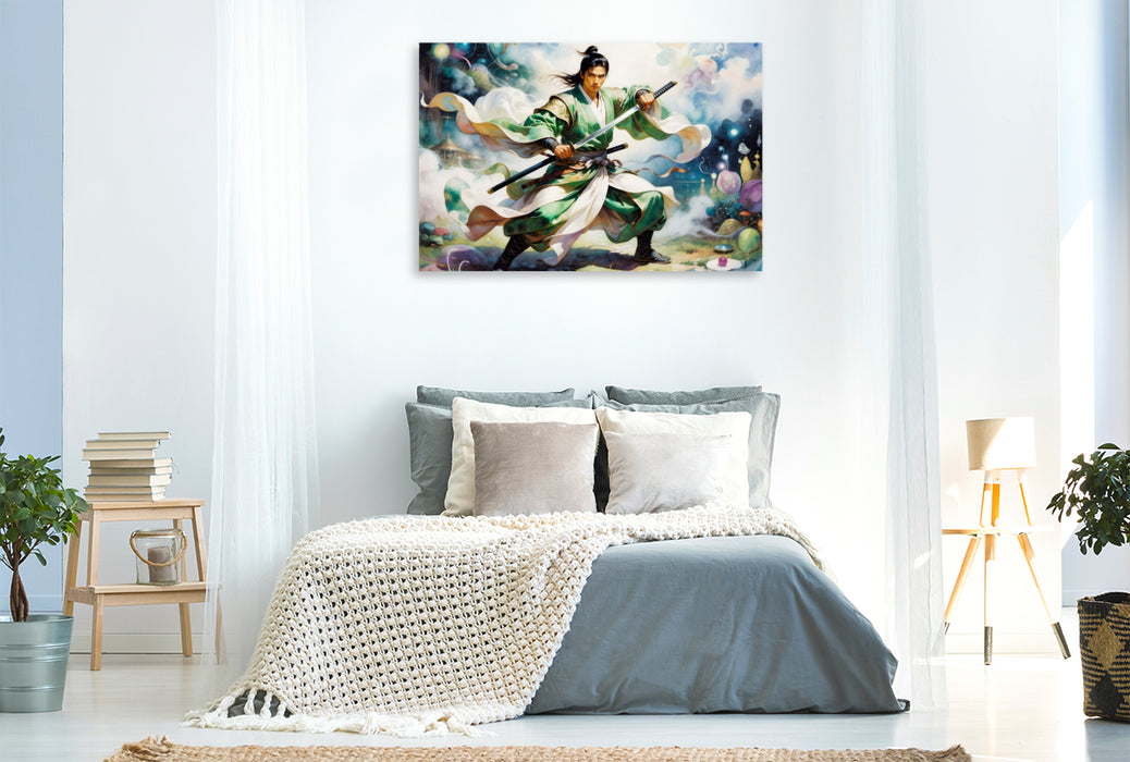 Premium Textil-Leinwand Kraftvoll und entschlossen