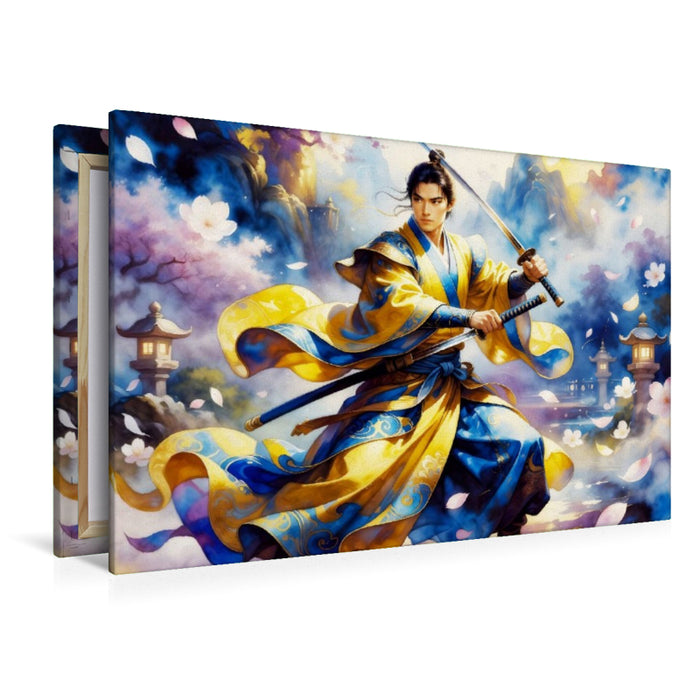Premium Textil-Leinwand Ein Motiv aus dem Kalender Im Schatten des Katana