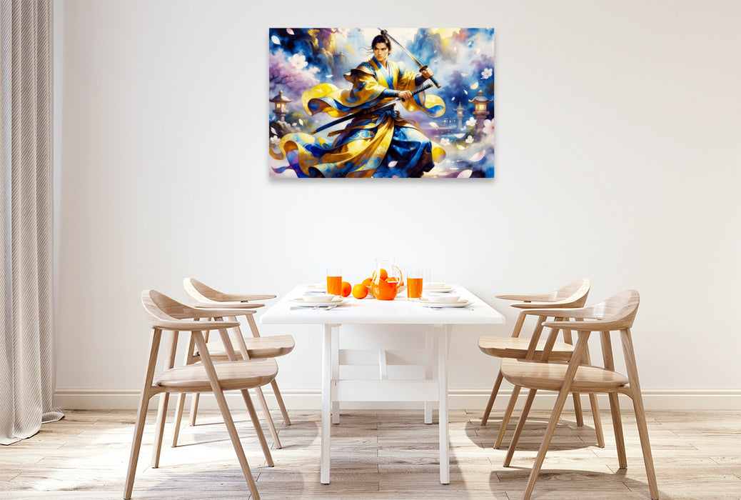 Premium Textil-Leinwand Ein Motiv aus dem Kalender Im Schatten des Katana