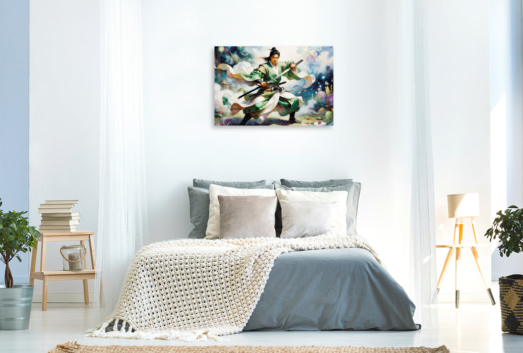 Premium Textil-Leinwand Kraftvoll und entschlossen
