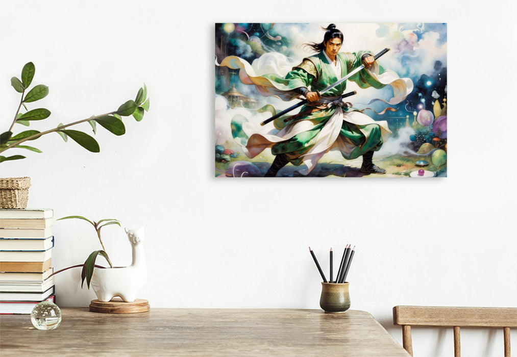 Premium Textil-Leinwand Kraftvoll und entschlossen