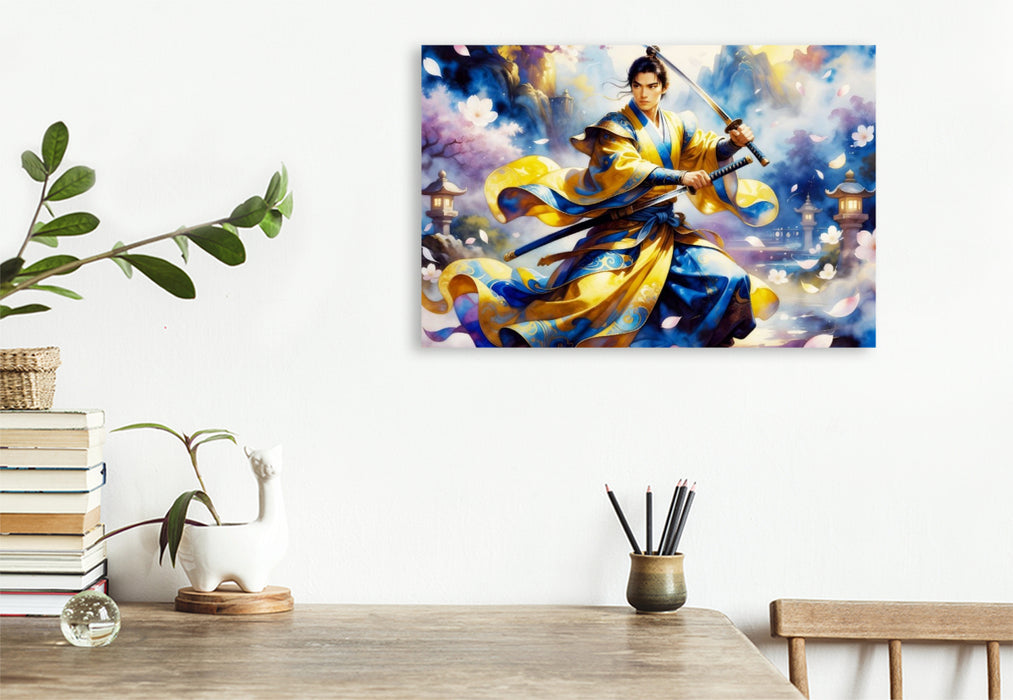 Premium Textil-Leinwand Ein Motiv aus dem Kalender Im Schatten des Katana