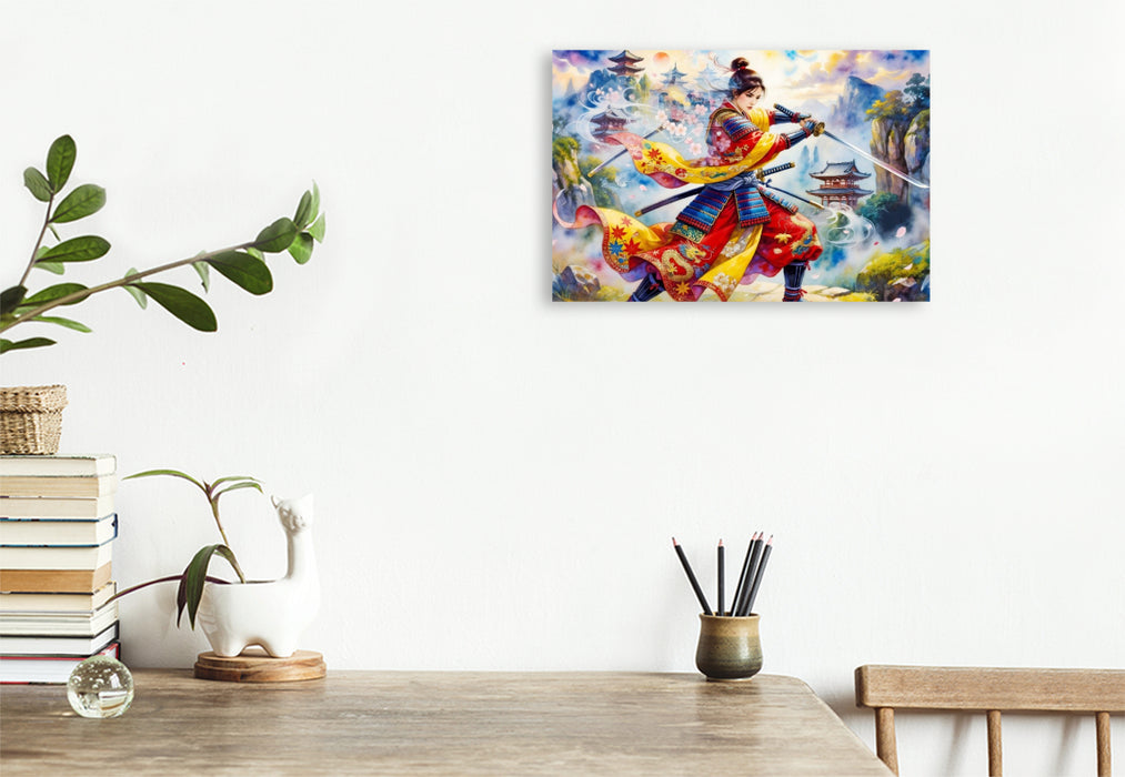 Premium Textil-Leinwand Ein Motiv aus dem Kalender Im Schatten des Katana