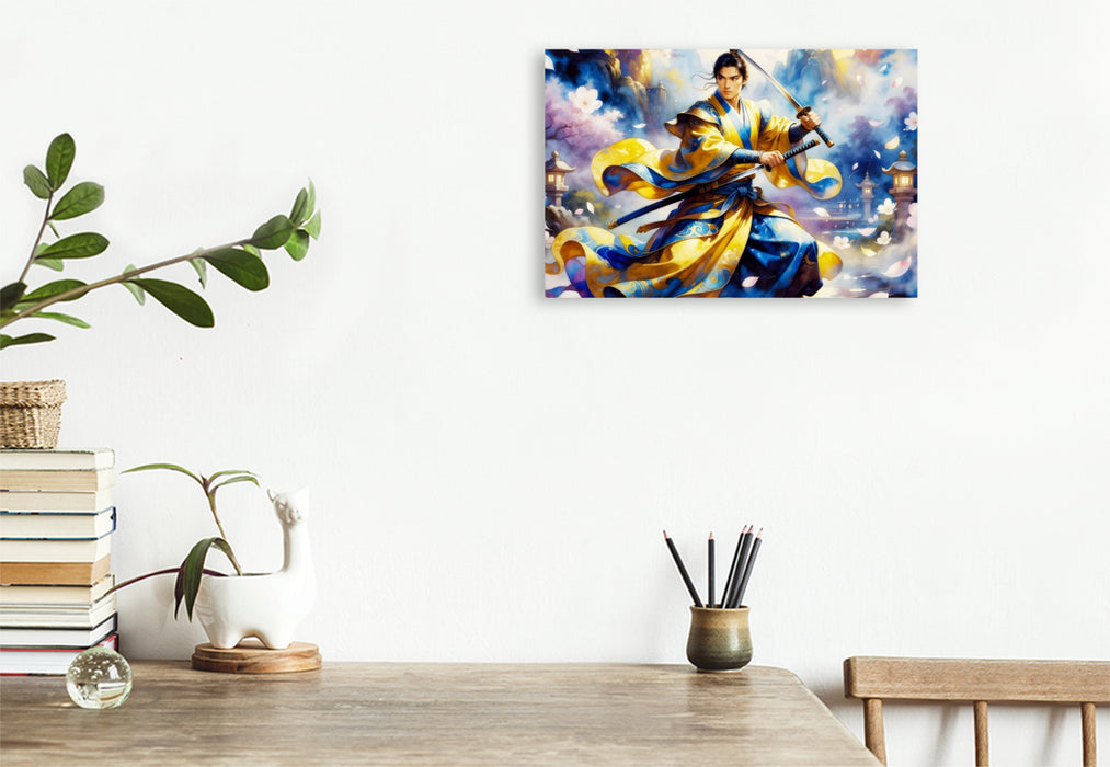Premium Textil-Leinwand Ein Motiv aus dem Kalender Im Schatten des Katana