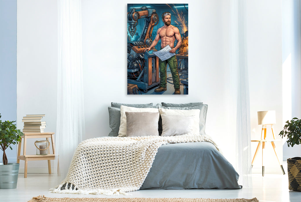 Premium Textil-Leinwand Der Ingenieur