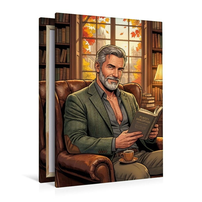 Premium Textil-Leinwand Der Philosoph