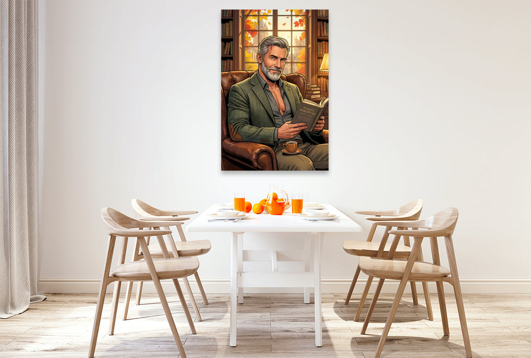 Premium Textil-Leinwand Der Philosoph