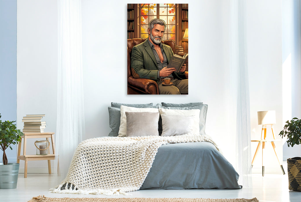 Premium Textil-Leinwand Der Philosoph