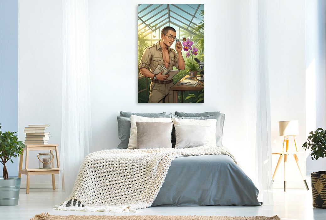 Premium Textil-Leinwand Der Biologe