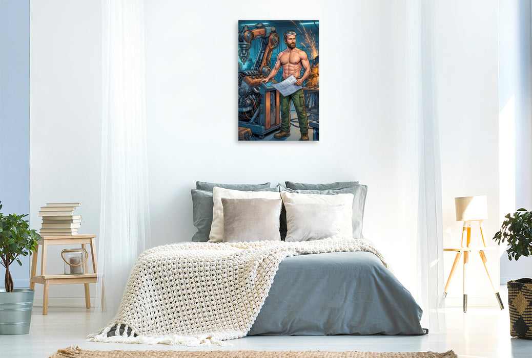 Premium Textil-Leinwand Der Ingenieur