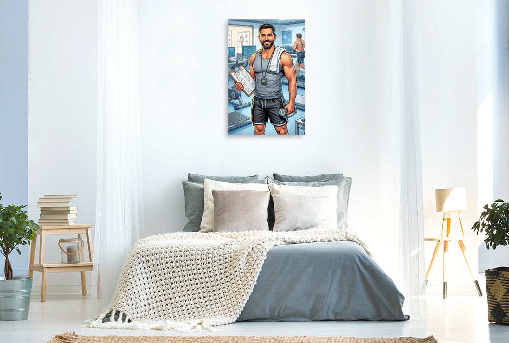 Premium Textil-Leinwand Der Sportwissenschaftler