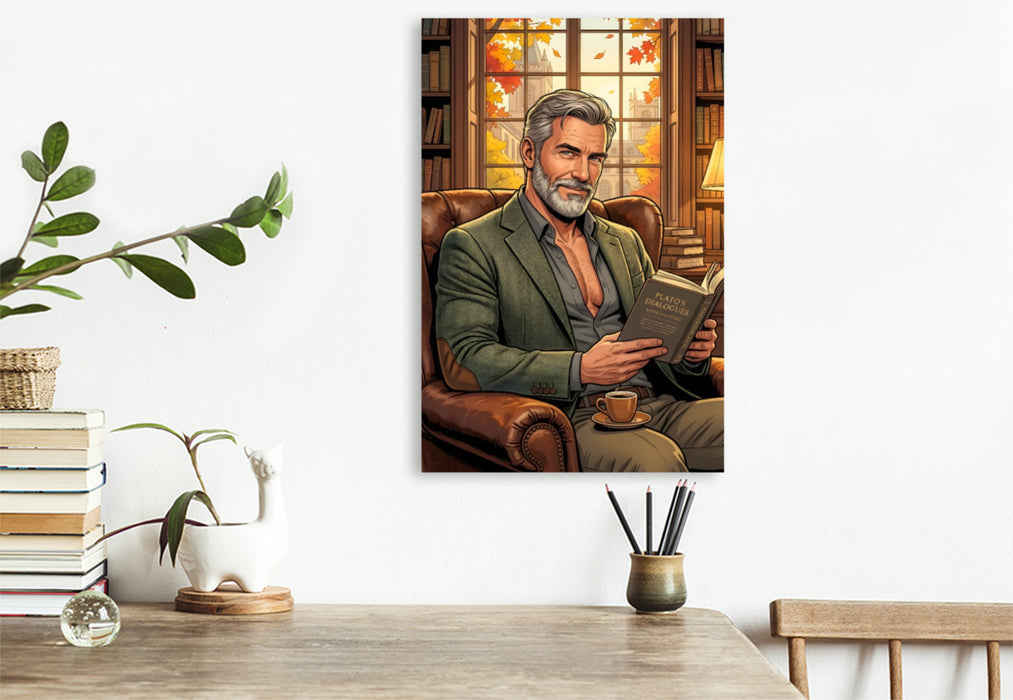 Premium Textil-Leinwand Der Philosoph