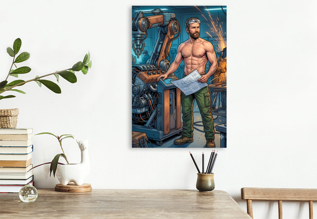 Premium Textil-Leinwand Der Ingenieur
