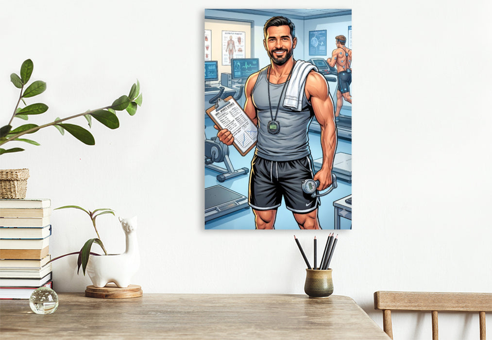 Premium Textil-Leinwand Der Sportwissenschaftler
