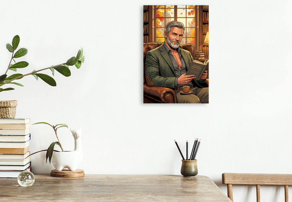 Premium Textil-Leinwand Der Philosoph