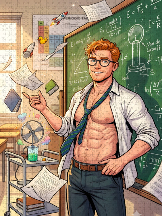 Der Lehrer an der Abendschule - CALVENDO Foto-Puzzle'