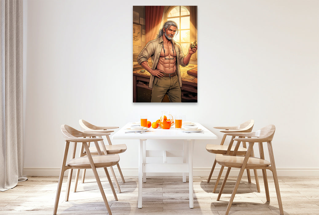Premium Textil-Leinwand Der Historiker