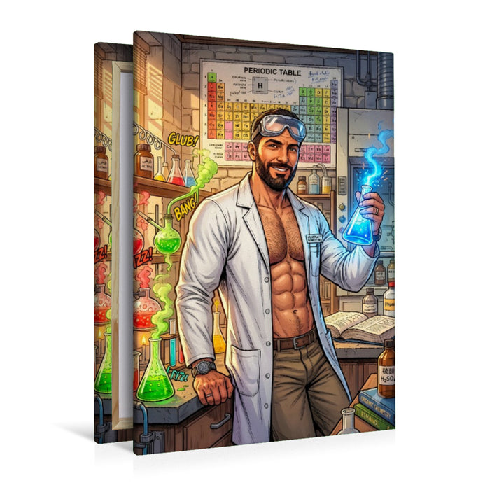 Premium Textil-Leinwand Der Chemiker