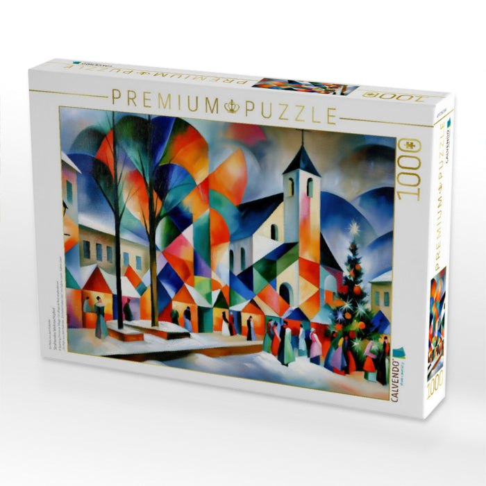 Strahlendes Weihnachtsdorf - CALVENDO Foto-Puzzle'