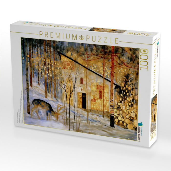Kapelle im goldenen Schein - CALVENDO Foto-Puzzle'