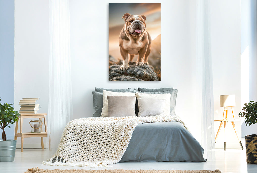 Premium Textil-Leinwand Seht her, so groß bin ich