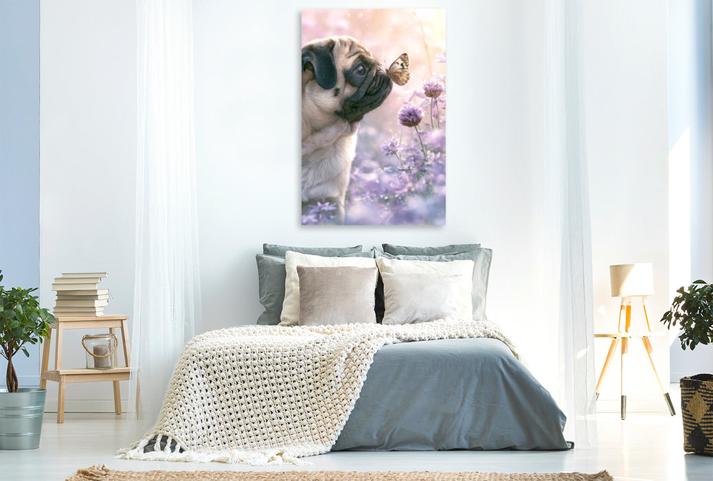 Premium Textil-Leinwand Die kleinen Momente zählen