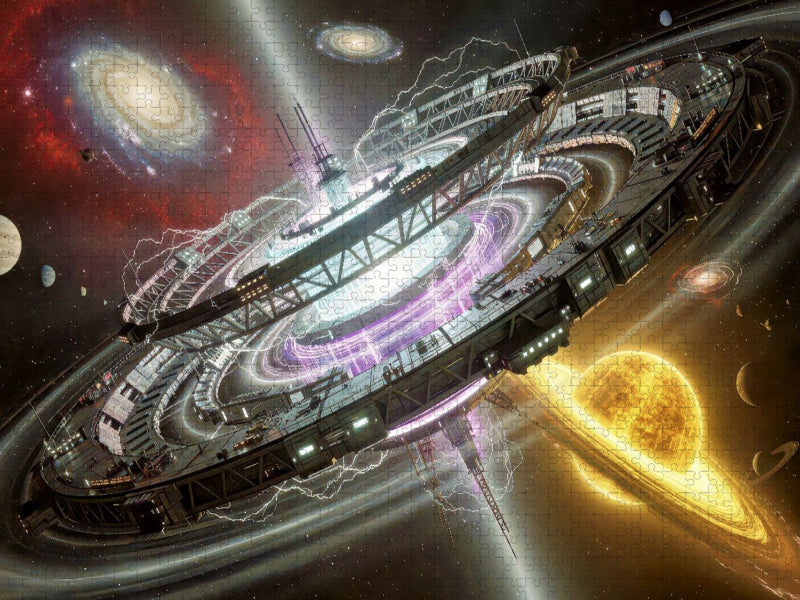 Technologie, die Gravitation formt wie Metall. - CALVENDO Foto-Puzzle'