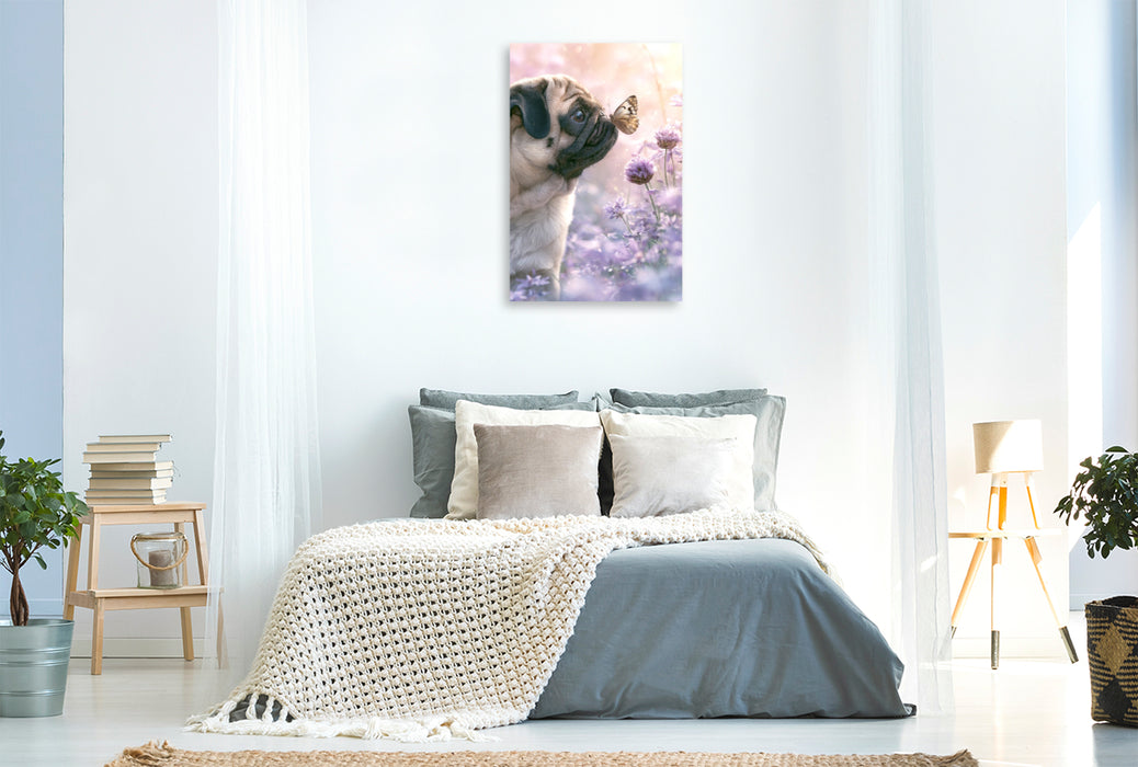 Premium Textil-Leinwand Die kleinen Momente zählen