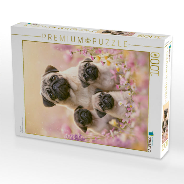 Mopsglück - CALVENDO Foto-Puzzle'