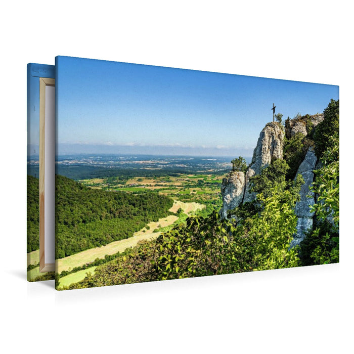 Premium Textil-Leinwand Am Wackerstein bei Pfullingen