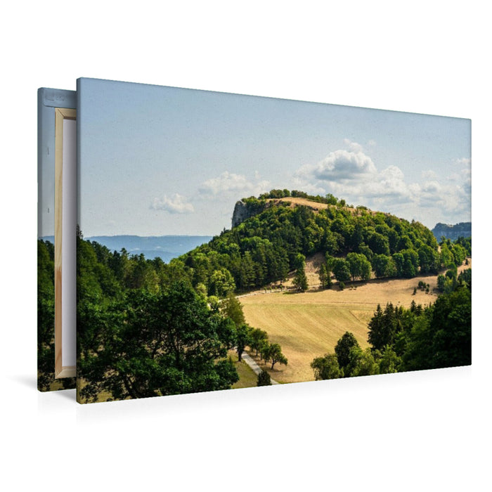 Premium Textil-Leinwand Blick auf den Lochen bei Balingen
