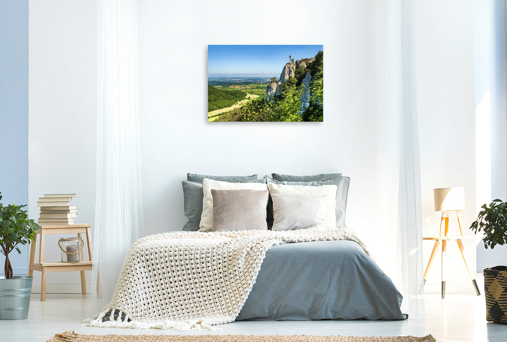 Premium Textil-Leinwand Am Wackerstein bei Pfullingen