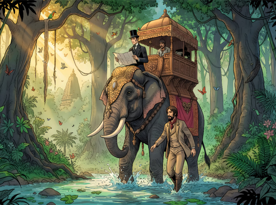 Durch den Dschungel Indiens - CALVENDO Foto-Puzzle'