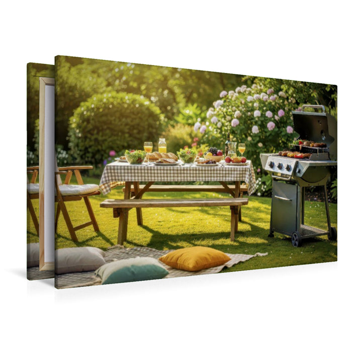 Premium Textil-Leinwand Sonnendecke, ein Platz für Pause und Genuss.