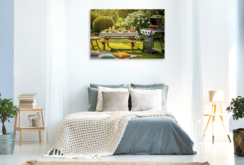 Premium Textil-Leinwand Sonnendecke, ein Platz für Pause und Genuss.