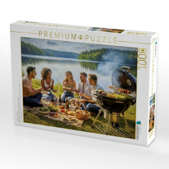 Picknickliebe, Sommer, der nach Freiheit duftet. - CALVENDO Foto-Puzzle'