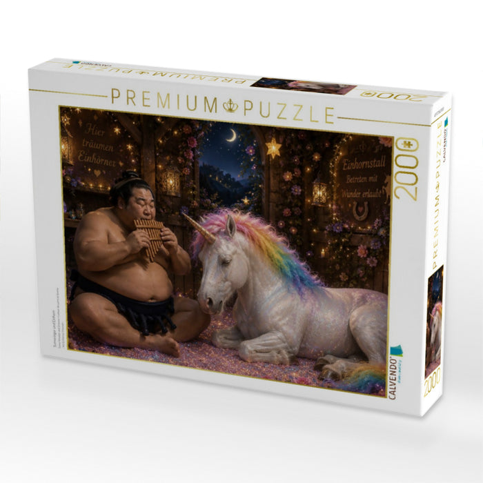 Sumoringer und Einhorn - CALVENDO Foto-Puzzle'