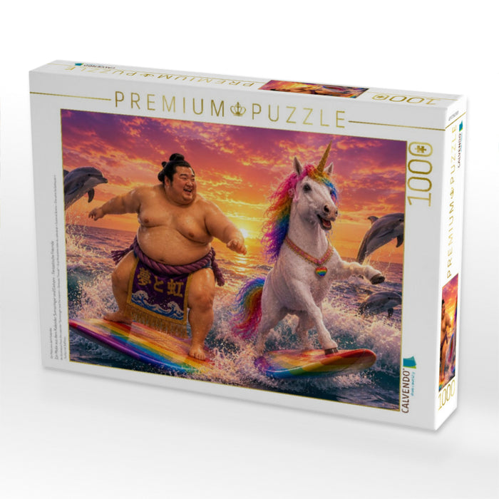 Ein Motiv aus dem Kalender Sumoringer und Einhorn - Fantastische Freunde - CALVENDO Foto-Puzzle'