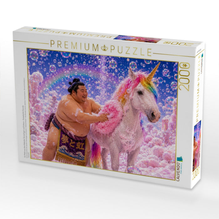 Ein Motiv aus dem Kalender Sumoringer und Einhorn - Fantastische Freunde - CALVENDO Foto-Puzzle'
