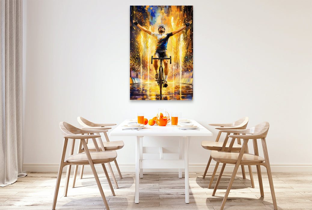 Premium Textil-Leinwand Goldener Triumph