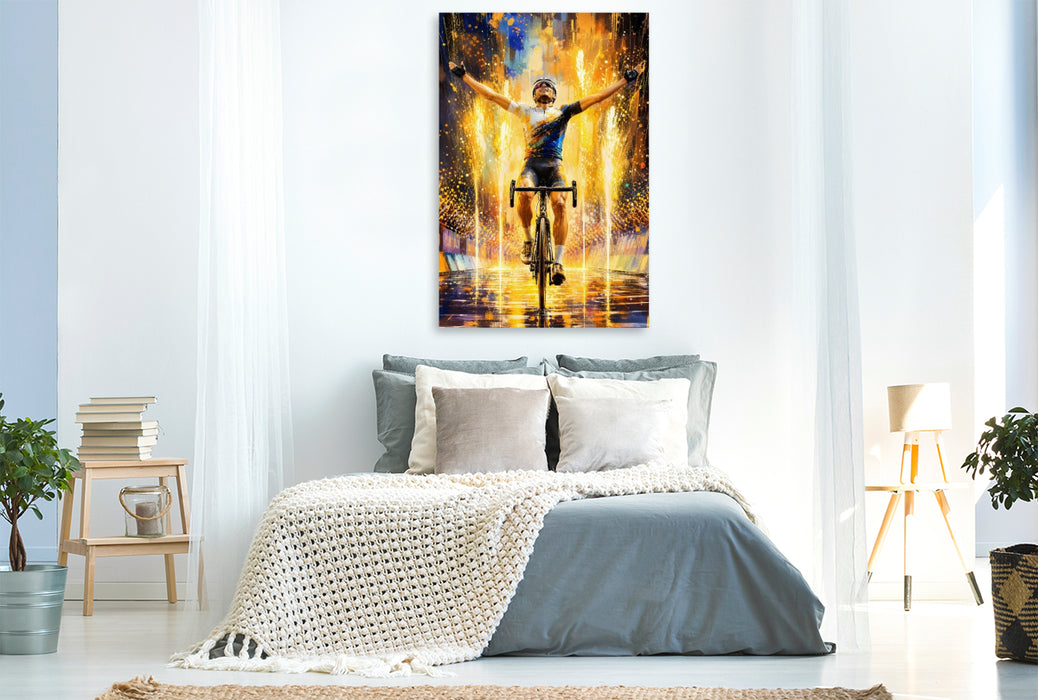 Premium Textil-Leinwand Goldener Triumph