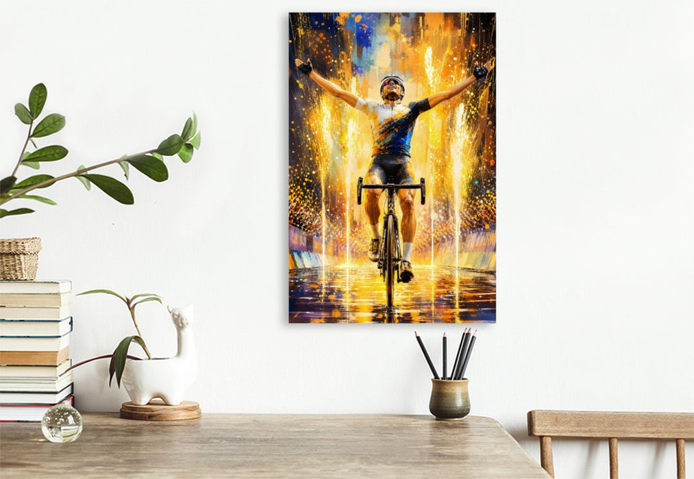 Premium Textil-Leinwand Goldener Triumph