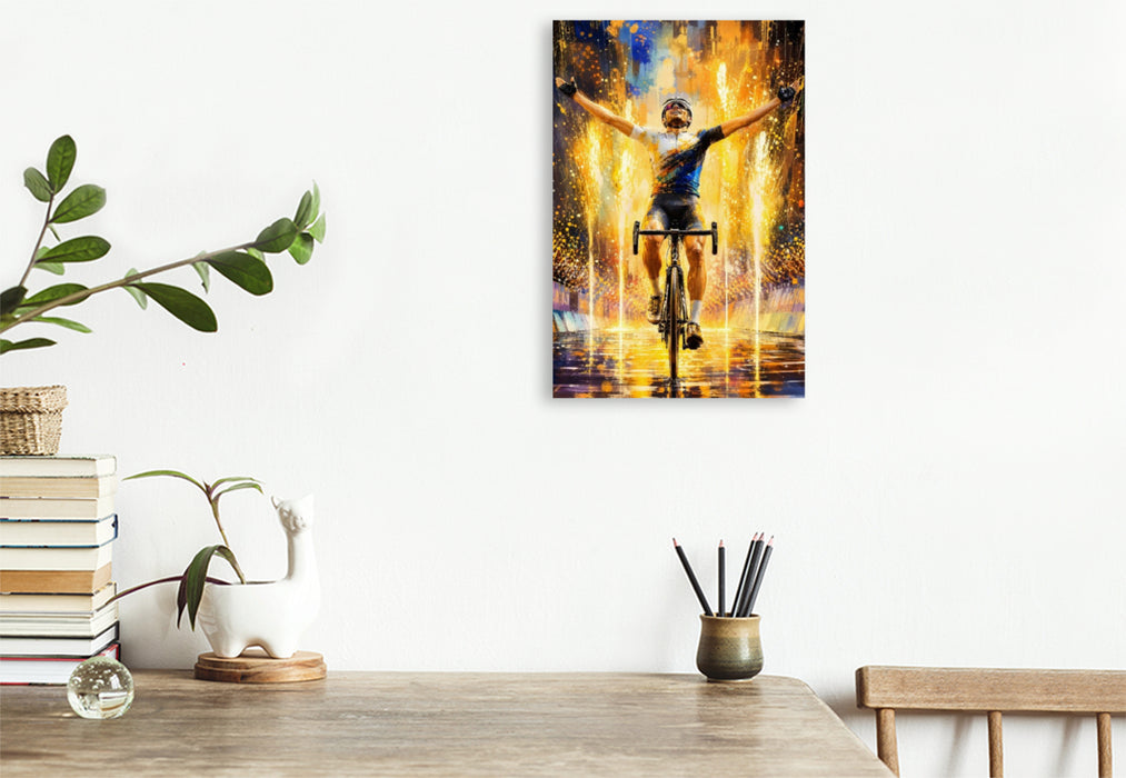 Premium Textil-Leinwand Goldener Triumph