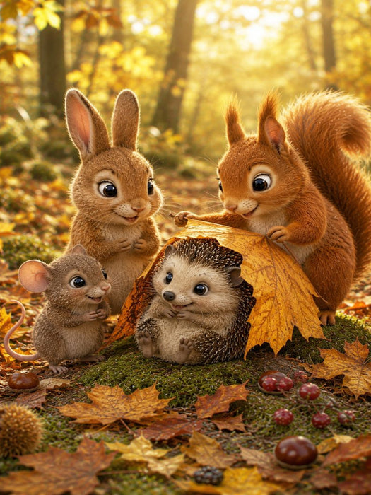Geborgen im Herbst - CALVENDO Foto-Puzzle'